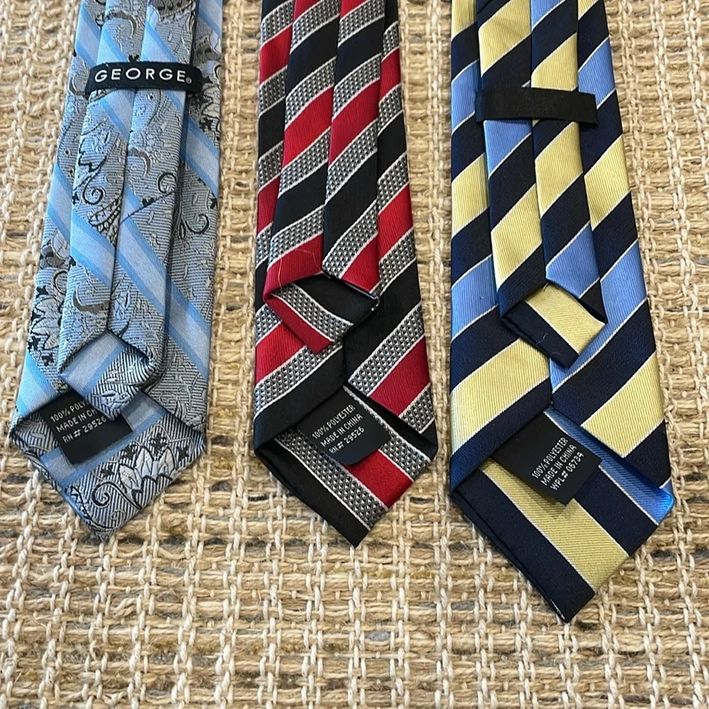 Bundle of 3 Kids Size Clip on Ties